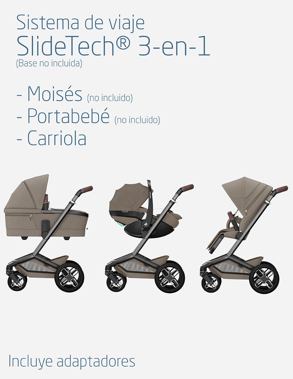Carriola reversible Fame Twillic Truffle plegable 13