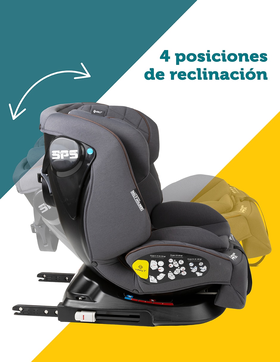 Autoasiento booster compatible con sistema de anclaje Isofix Ifix360 6
