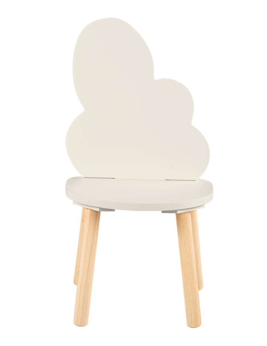 Silla 1 "piezas" silla infantil de madera con respaldo en forma de nube 7 acabados mate duduk "de" mdf