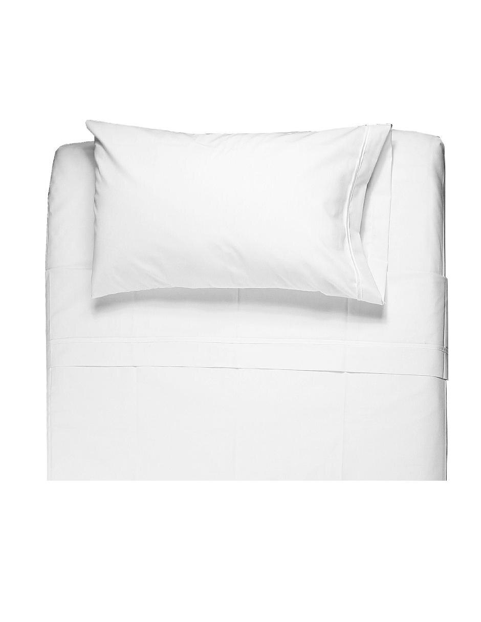 Juego de sábanas cuna blanco 4 piezas: superior, inferior, almohada y funda 1